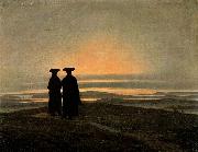 Evening Landscape with Two Men, Caspar David Friedrich